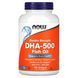 ДГК-500 / ЭПА-250 Now Foods (DHA-500 with 250 EPA) 180 мягких капсул фото