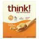 Bars with High Protein Content, Creamy Peanut Butter, ThinkThin, 10 Bars, 21 Ounces (60 g) Each