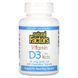 Вітамін Д3 для дітей зі смаком полуниці Natural Factors (Vitamin D3 Strawberry Flavor) 400 МО 100 жувальних таблеток фото