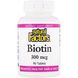 Біотин Natural Factors (Biotin) 300 мкг 90 таблеток фото