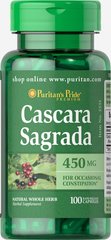 Каскара Саграда, Cascara Sagrada, Puritan's Pride, 450 мг, 100 капсул купить в Киеве и Украине