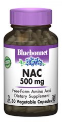 NAC (N-Ацетил-L-Цистеин), Bluebonnet Nutrition, 500 мг, 30 гелевых капсул купить в Киеве и Украине