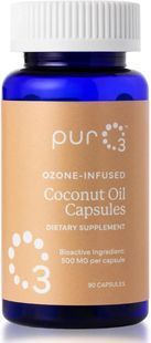 Озонированное кокосовое масло PurO3 (Ozone-Infused Coconut Oil capsules 500mg ) 500 мг 90 капсул купить в Киеве и Украине