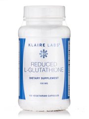 Глутатіон Klaire Labs (Reduced L-Glutathione) 150 мг 100 вегетаріанських капсул