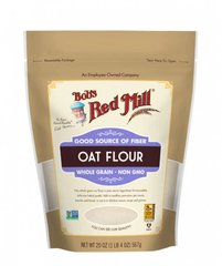 Цельнозерновая овсяная мука Bob's Red Mill Whole Grain Oat Flour 567 г купить в Киеве и Украине