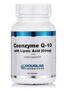 Коэнзим Q10 с липоевой кислотой Douglas Laboratories (Coenzyme Q-10 with Lipoic Acid) 60 мг 60 капсул купить в Киеве и Украине
