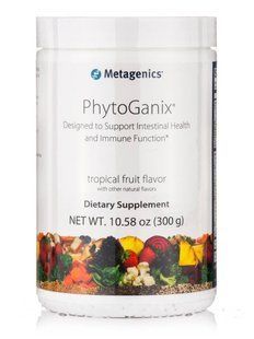 Витамины для пищеварения и иммунитета тропический фруктовый аромат Metagenics PhytoGanix (Tropical Fruit Flavor) 300 г купить в Киеве и Украине