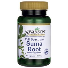 Бразильський женьшень, Full Spectrum Suma Root, Swanson, 400 мг, 60 капсул