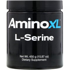 L-Серін, L-Serine, Unflavored Powder, AminoXL, 450 г