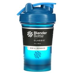 Пляшка, класична з петелькою, океанський синій, Blender Bottle, 591 мл