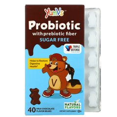 Пробіотики (Probiotic + Prebiotic), Yum-V's, для дітей, 40 ведмежат