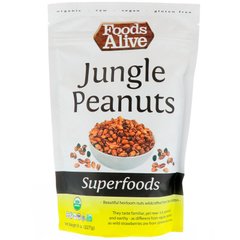 Суперфуд, арахіс з джунглів, Foods Alive, 8 унц (227 г)