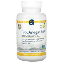 Омега 3-6-9 лимон Nordic Naturals (ProOmega-3-6-9) 1000 мг 120 капсул