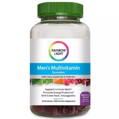Чоловічі мультивітаміни підтримка імунітету Rainbow Light (Men's Multivitamin Gummies) 100 жувальних таблеток
