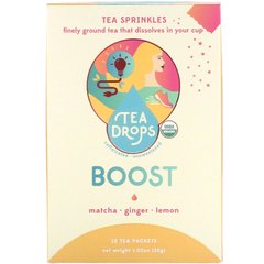 Чай в порошку, вибух енергії, Tea Drops, 12 чайних пакетиків, 30 г (1,05 унції)