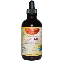 Liver Life, Що Відновлює тонізуючий засіб для печінки, Bioray Inc, 4 рідких унцій (118 мл)