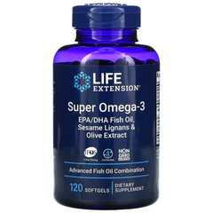 Супер Омега-3 Life Extension (Super Omega-3) 120 капсул купить в Киеве и Украине
