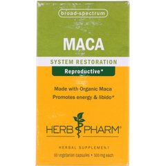Мака Herb Pharm (Maca) 500 мг 60 капсул купить в Киеве и Украине