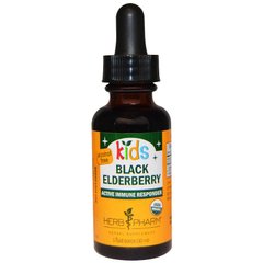 Сироп для дітей з чорної бузини без спирту Herb Pharm (Black Elderberry) 30 мл