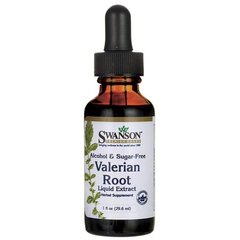Рідкий екстракт кореня валеріани (без алкоголю і цукру), Valerian Root Liquid Extract (Alcohol and Sugar-Free), Swanson, 26,9 г