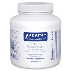 Кальцій Магній цитрат/малат Pure Encapsulations (Calcium Magnesium Citrate Malate) 180 капсул
