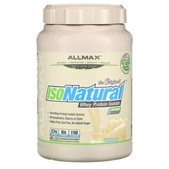 IsoNatural, чистий ізолят сироваткового білка, оригінальний смак без ароматизаторів, ALLMAX Nutrition, 907 г