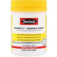 Витамин С + мед манука Swisse (Manuka Honey) 120 жевательных таблеток купить в Киеве и Украине