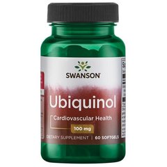 Убіхінол CoQ10, Ubiquinol, Swanson, 100 мг, 60 капсул