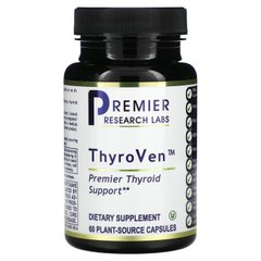 Premier Research Labs, ThyroVen, 60 капсул рослинного походження