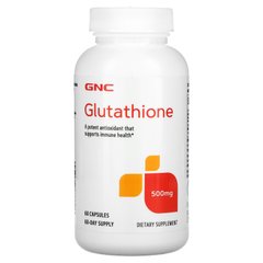 Глутатион, Glutathione, GNC, 500 мг, 60 капсул купить в Киеве и Украине