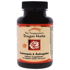 Женьшень і астрагал, по, Dragon Herbs, 500 мг кожного, 100 капсул