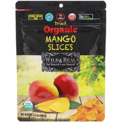 Высушенные кусочки органического манго, Nature's Wild Organic, 3.5 унц. (100 г) купить в Киеве и Украине