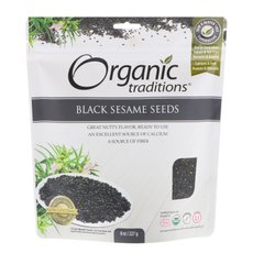 Черный кунжут, семена, Organic Traditions, 8 унций (227 г) купить в Киеве и Украине