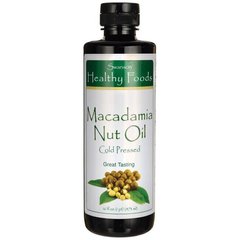 Ореховое масло макадамии, Macadamia Nut Oil, Cold Pressed, Swanson, 468 мл купить в Киеве и Украине