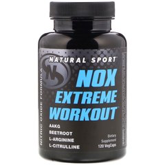 Тренування NOX Extreme, NOX Extreme Workout, Natural Sport, 120 капсул з оболонкою з інгредієнтів рослинного походження