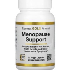 Витамины для поддержки в период менопаузы California Gold Nutrition (Menopause Support) 30 вегетарианских капсул купить в Киеве и Украине