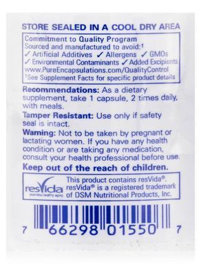 Витамины для сердца и сосудов Pure Encapsulations (EndoLOX) 60 капсул купить в Киеве и Украине