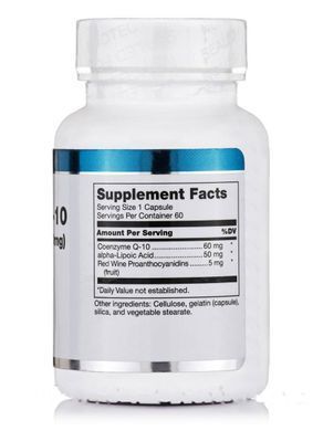 Коензим Q10 з ліпоєвою кислотою Douglas Laboratories (Coenzyme Q-10 with Lipoic Acid) 60 мг 60 капсул