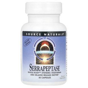 Source Naturals, Serrapeptase, 30 Capsule купить в Киеве и Украине