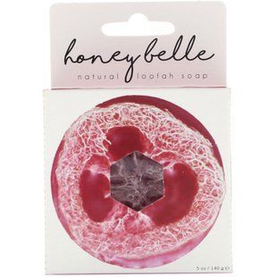 Натуральное мыло с люфой, роза, Honey Belle, 140 г (5 унций) купить в Киеве и Украине