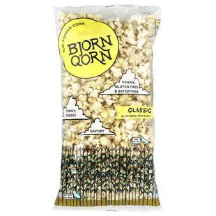 BjornQorn, кукуруза, обжаренная на солнце, классическая, 85 г (3 унции) купить в Киеве и Украине