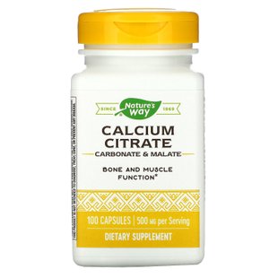 Кальций Цитрат Nature's Way (Calcium Citrate) 100 капсул купить в Киеве и Украине