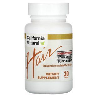 California Natural, Hair, High Potency, 30 Tablets купить в Киеве и Украине