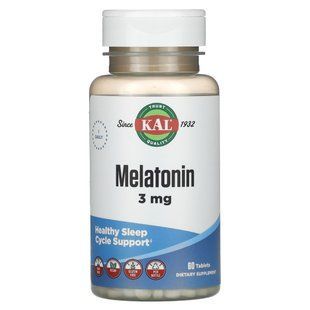KAL, Melatonin, 3 mg, 60 Tablets купить в Киеве и Украине