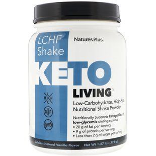 Кетогенна дієта ванільний смак Nature's Plus (KetoLiving) 578 г