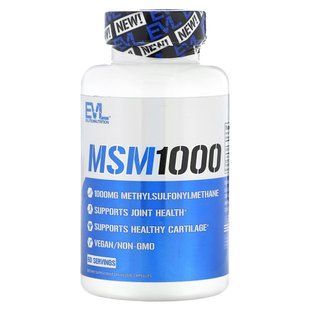 EVLution Nutrition, MSM 1000, 120 Veggie Capsules купить в Киеве и Украине