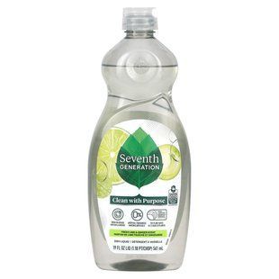 Seventh Generation, Dish Liquid, Fresh Lime & Ginger, 19 fl oz (561 ml) купить в Киеве и Украине
