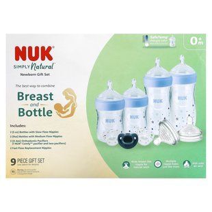 NUK, Simply Natural, Newborn Gift Set, 0+ Months, 9 Pieces купить в Киеве и Украине