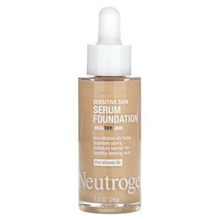 Neutrogena, Sensitive Skin Serum Foundation, Light/Medium 02, 1 oz (28 g) купить в Киеве и Украине