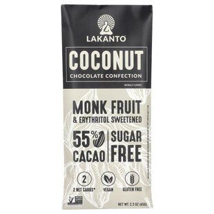 Lakanto, Coconut Chocolate Confection, 2.3 oz (65 g) купить в Киеве и Украине